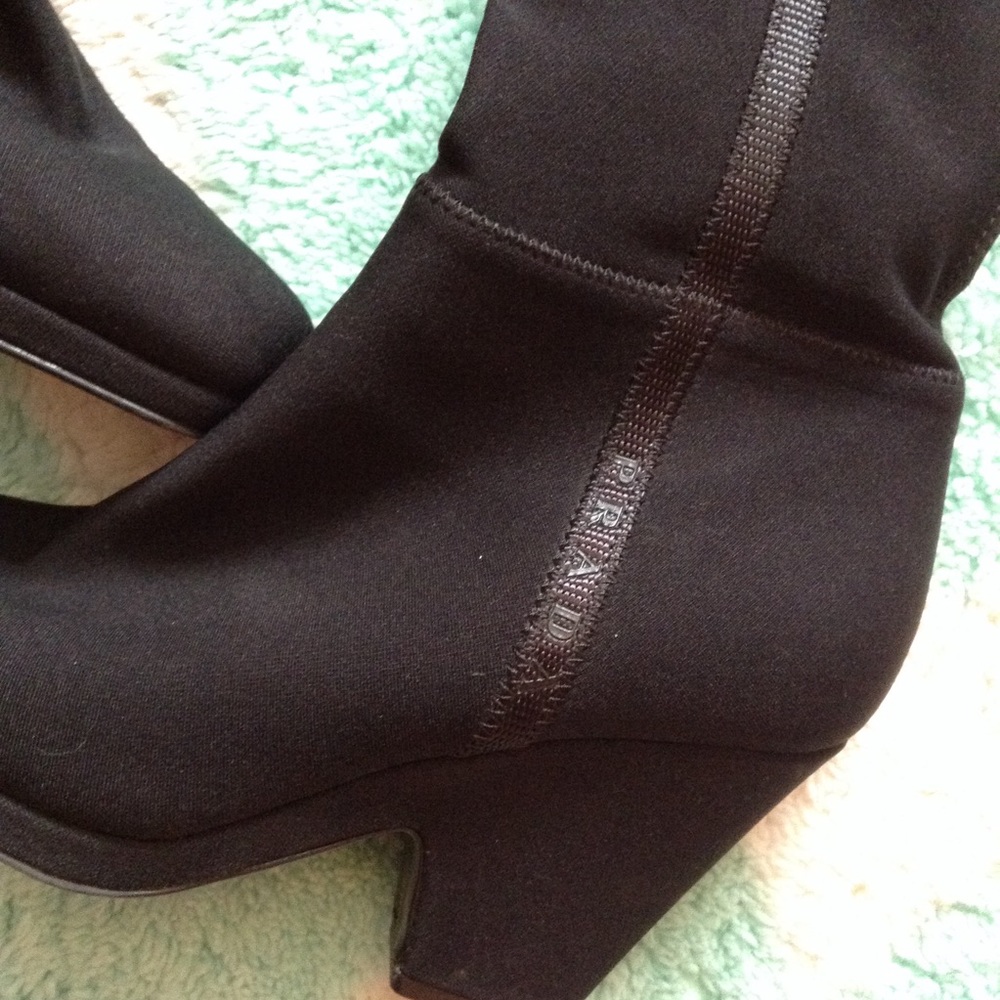 exc PRADA black neoprene boots 37.5 7 7.5 (E5) - Picture 5 of 8